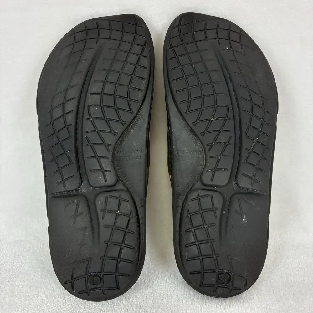 OOFOS OOahh Sport Flex Slide Sandals Men’s 8 /Womens 10 Green Camo Recovery Shoe